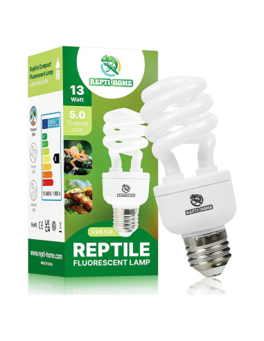Bombilla UVB 5.0 REPTI HOME 13W para Reptiles Tropicales