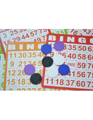 Set de 100 Fichas de Plástico SmartDealsPro 25mm 4 Colores