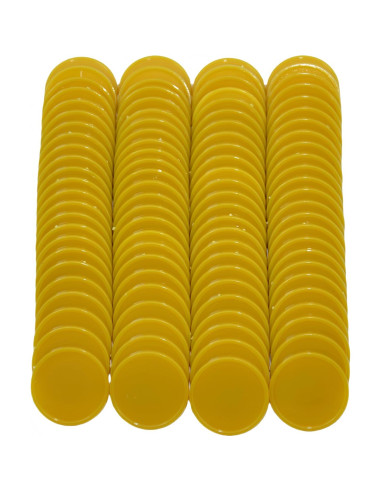 Set de 100 Fichas de Plástico 25mm Dorado - SmartDealsPro