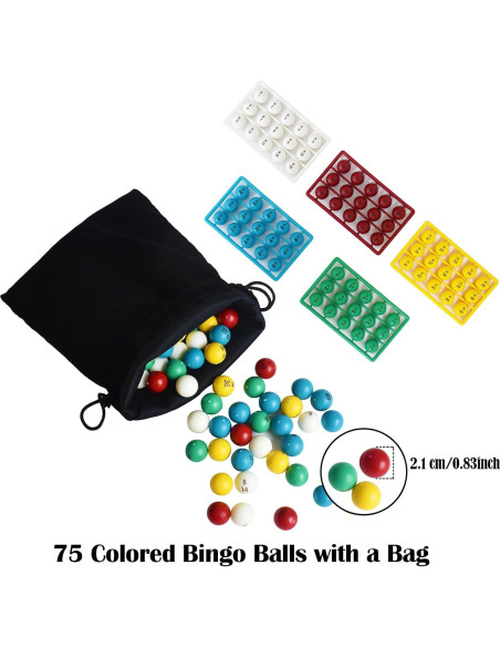 Juego de Bingo Jumbo Yuanhe - Jaula Metal 27,94 cm, 75 Bolas Juego de Bingo Jumbo Yuanhe - Jaula Metal 27,94 cm, 75 Bolas