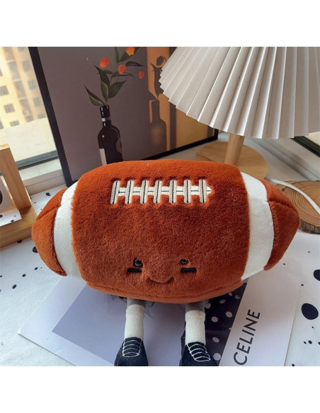 Cojín de Peluche Fútbol XIYUAN 28x8x18 cm Suave y Divertido Cojín de Peluche Fútbol XIYUAN 28x8x18 cm Suave y Divertido
