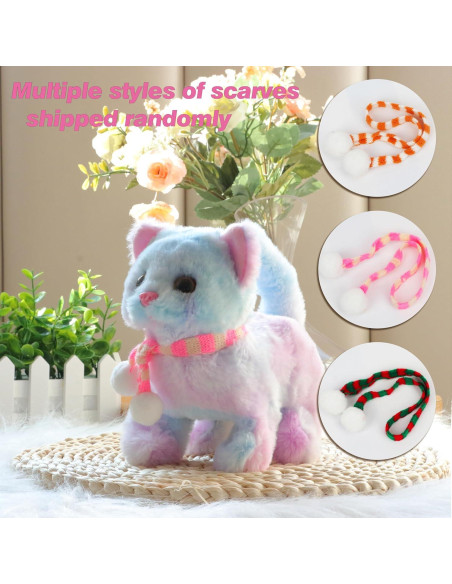 Juguete de Peluche Gato Caminante Easfan Arcoíris 19 cm Juguete de Peluche Gato Caminante Easfan Arcoíris 19 cm