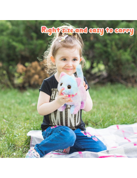 Juguete de Peluche Gato Caminante Easfan Arcoíris 19 cm Juguete de Peluche Gato Caminante Easfan Arcoíris 19 cm