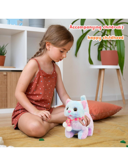 Juguete de Peluche Gato Caminante Easfan Arcoíris 19 cm Juguete de Peluche Gato Caminante Easfan Arcoíris 19 cm