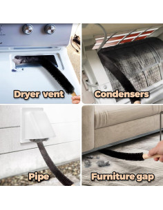 Kit de Limpiador de Ventilación Holikme 2 Piezas Flexible 68 cm 2