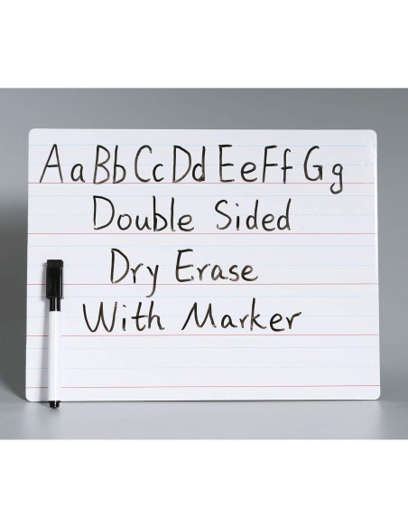 Pizarra Blanca Doble Cara ZazzyKid 27.94x21.59 cm para Niños Pizarra Blanca Doble Cara ZazzyKid 27.94x21.59 cm para Niños