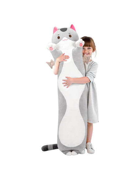 Almohada de Cuerpo de Gato Mewaii 71 cm Suave y Cómoda Almohada de Cuerpo de Gato Mewaii 71 cm Suave y Cómoda