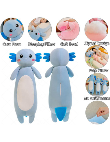 Peluche Axolote Kekeso 65 cm Suave y Lindo Regalo