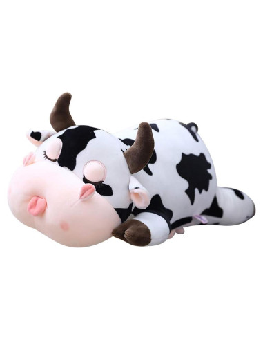 Cojín de Peluche de Vaca Jens 30 cm Suave y Abrazable