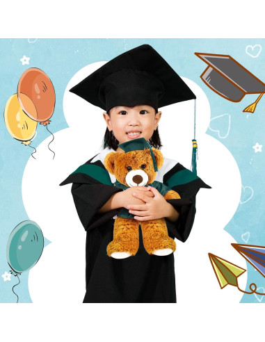 Oso de Graduación 2025 Foilswirl 30 cm con Toga y Gorro