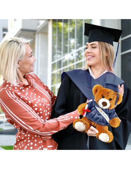 Oso de Graduación 2025 Foilswirl Toga y Gorro 22,86 cm Oso de Graduación 2025 Foilswirl Toga y Gorro 22,86 cm