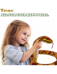 Juguete de Peluche Serpiente YOHAKI 157 cm Suave y Lavable 2