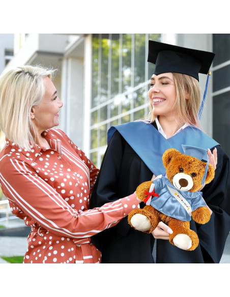 Oso de Graduación 2025 Foilswirl 22.86 cm Azul Cielo Oso de Graduación 2025 Foilswirl 22.86 cm Azul Cielo