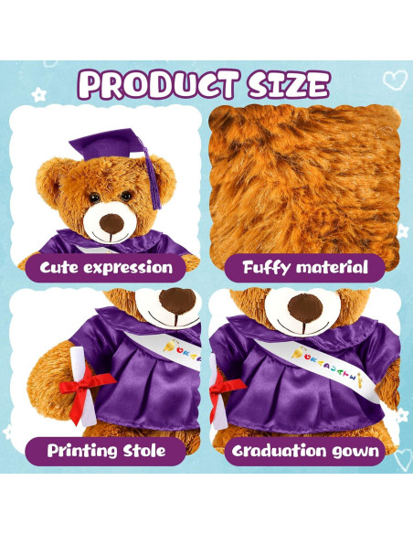 Oso de Graduación 2025 Foilswirl 30 cm con Toga y Gorro Oso de Graduación 2025 Foilswirl 30 cm con Toga y Gorro