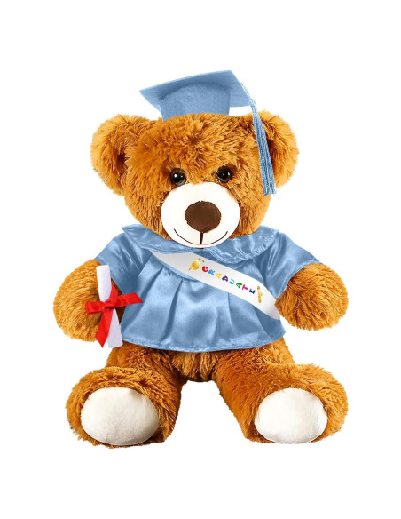 Oso de Graduación 2025 Foilswirl 35.5 cm Azul Cielo Oso de Graduación 2025 Foilswirl 35.5 cm Azul Cielo