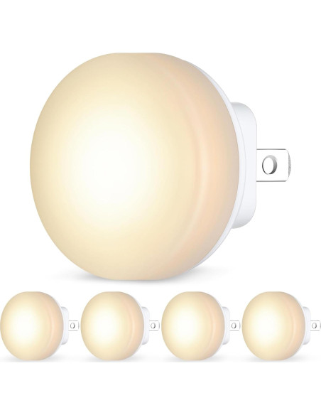 FOLKSMATE 5-Pack Luces Nocturnas Enchufables LED Automáticas FOLKSMATE 5-Pack Luces Nocturnas Enchufables LED Automáticas