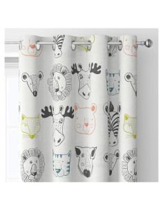 Cortinas de Animales del Bosque Trelemek 2 Paneles 53x160cm