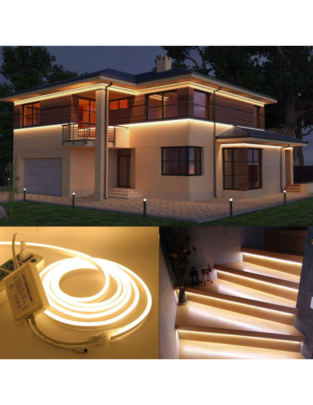 Cinta LED 10M Wisada 3500K IP67 Flexible 120 LEDs/m Cinta LED 10M Wisada 3500K IP67 Flexible 120 LEDs/m