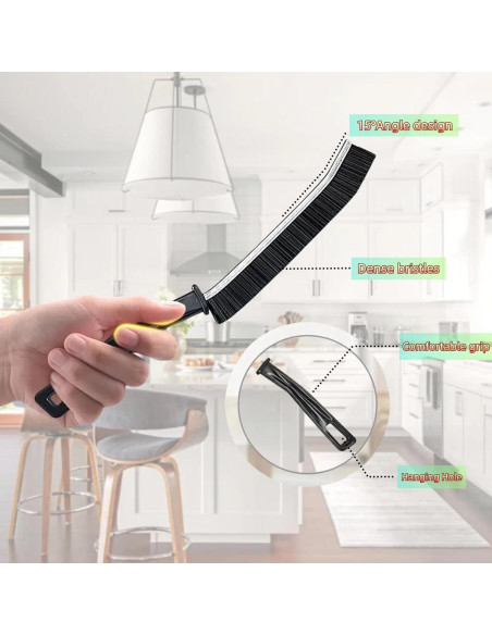 Cepillo de limpieza de ranuras HANGZIGD 12 piezas ergonómico Cepillo de limpieza de ranuras HANGZIGD 12 piezas ergonómico