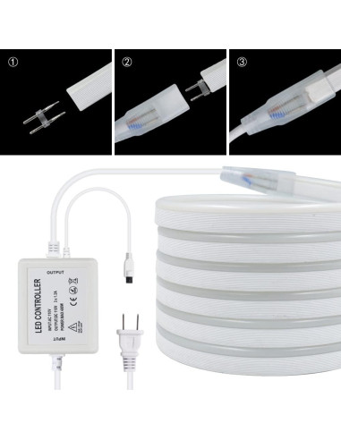 Tira LED 2M Wisada 6500K IP67 Flexible 120 LEDs/m