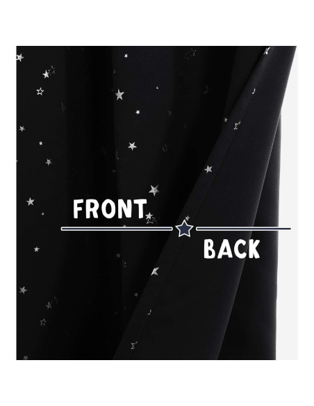 Cortinas Blackout PrinceDeco 2 Paneles 52x63cm Estrellas Cortinas Blackout PrinceDeco 2 Paneles 52x63cm Estrellas