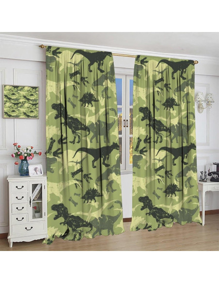 Cortina Opaca Kurtect Dinosaurio 160x183 cm 2 Paneles Cortina Opaca Kurtect Dinosaurio 160x183 cm 2 Paneles