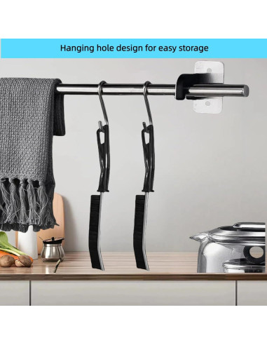 Cepillo de limpieza de ranuras HANGZIGD 12 piezas ergonómico