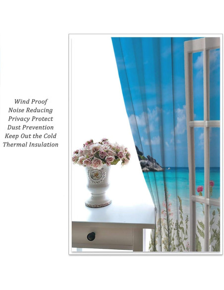 Cortinas Blackout AAVEUP 66x243 cm Playa Art Deco Cortinas Blackout AAVEUP 66x243 cm Playa Art Deco
