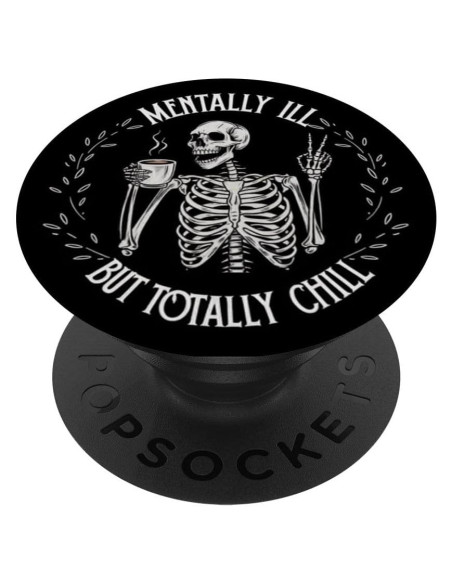 PopGrip Adhesivo PopSockets Esqueleto Humorístico Negro PopGrip Adhesivo PopSockets Esqueleto Humorístico Negro