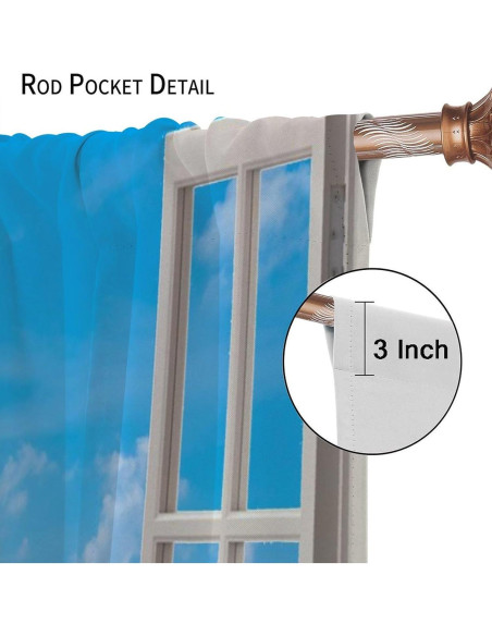 Cortinas Blackout AAVEUP 53x114 cm Playa Art Deco Cortinas Blackout AAVEUP 53x114 cm Playa Art Deco