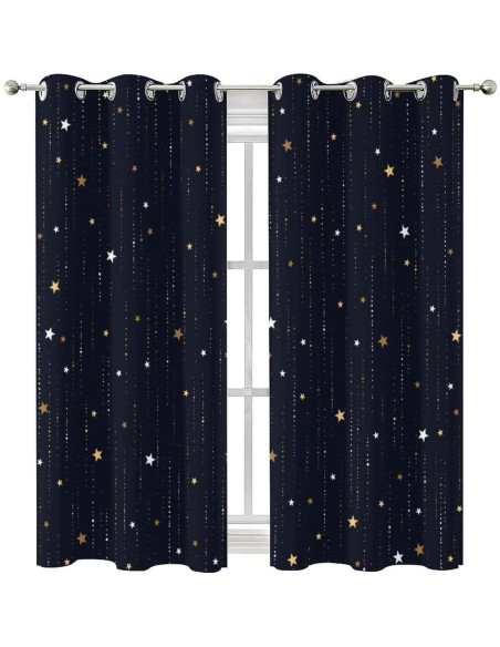 Cortinas Blackout Llylumty Estrella 80x183cm Juego de 2 Cortinas Blackout Llylumty Estrella 80x183cm Juego de 2