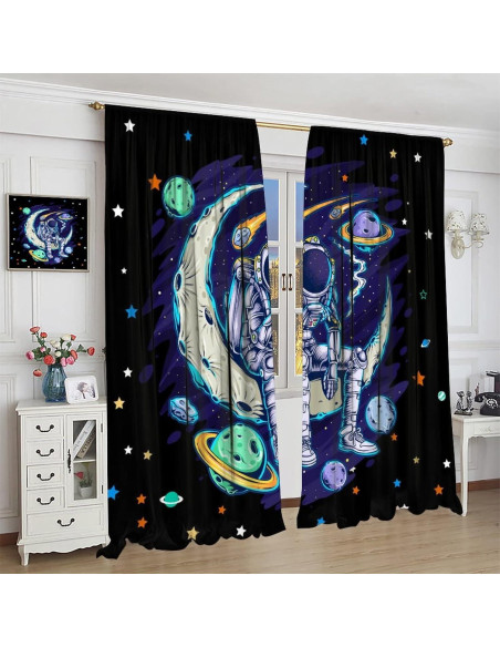 Cortinas Sombreado Niños Llylumty 21x54cm Estrellas Cortinas Sombreado Niños Llylumty 21x54cm Estrellas