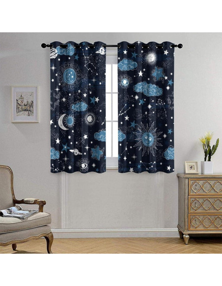 Cortinas Blackout Estrella Llylumty 53.5x160cm Juego 2 Paneles Cortinas Blackout Estrella Llylumty 53.5x160cm Juego 2 Paneles