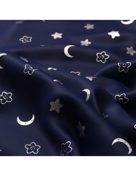 Cortinas Opacas BGment 2 Paneles 42x84 Estrellas Luna Cortinas Opacas BGment 2 Paneles 42x84 Estrellas Luna