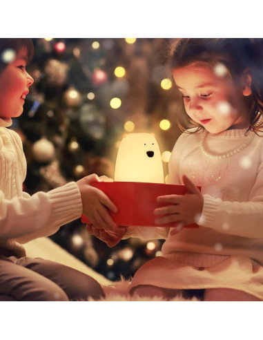 Lámpara Nocturna Oso ZKLiLi LED Silicona Inalámbrica