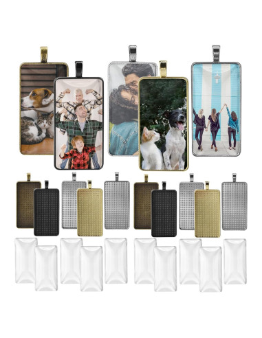 Kit de 30 Trays Rectangulares DROLE con Cabochones 25x50mm