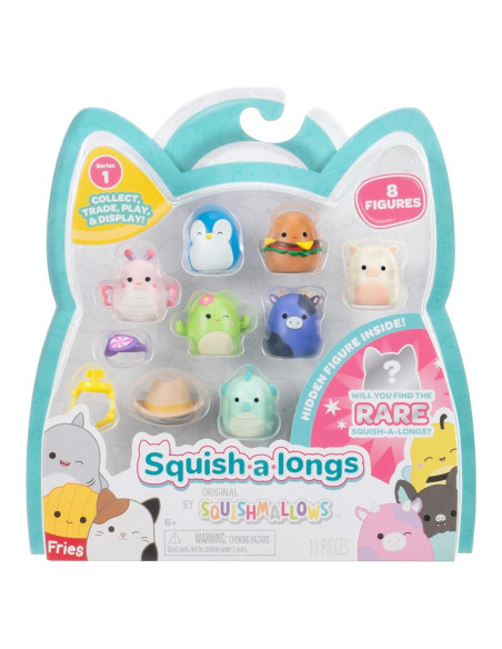 Squish-a-longs Paquete de 8 Mini-Squish 2.54 cm con Accesorios Squish-a-longs Paquete de 8 Mini-Squish 2.54 cm con Accesorios