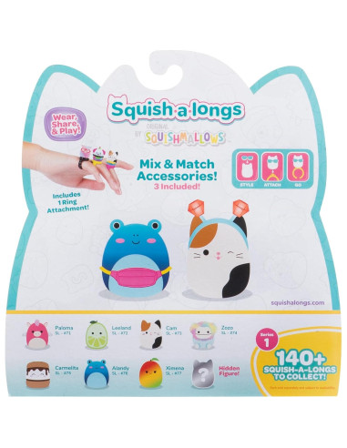 Squish-a-longs Jazwares Paquete de 8 Mini-Squish 2,54 cm