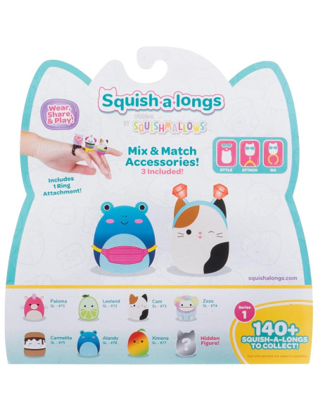 Squish-a-longs Jazwares Paquete de 8 Mini-Squish 2,54 cm Squish-a-longs Jazwares Paquete de 8 Mini-Squish 2,54 cm