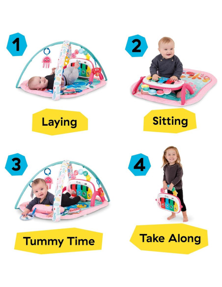 Gimnasio Musical Baby Einstein Exploradores del Océano 4-en-1 Rosa Gimnasio Musical Baby Einstein Exploradores del Océano 4-en-1 Rosa
