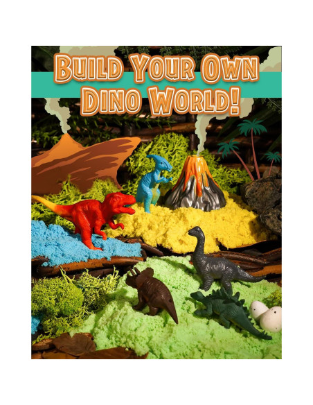 Kit Terrario Dinosaurio Iluminado Winnrok 5 Figuras LED Kit Terrario Dinosaurio Iluminado Winnrok 5 Figuras LED