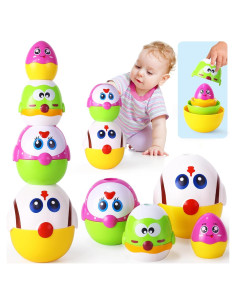 Juguetes de Huevos de Pascua MOONTOY 8 Piezas Apilables