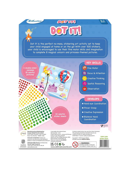 Kit de Arte con Stickers Skillmatics Unicornios y Princesas Kit de Arte con Stickers Skillmatics Unicornios y Princesas