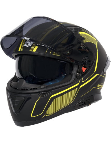 Casco HAX Impulse Amarillo Doble Visera 2,09 kg
