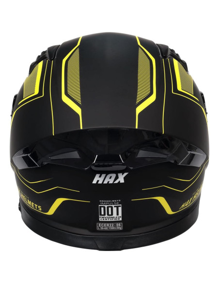 Casco HAX Impulse Amarillo Doble Visera 2,09 kg Casco HAX Impulse Amarillo Doble Visera 2,09 kg