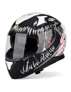 Casco HAX Impulse XL Negro Doble Visor y Ventilación