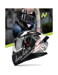 Casco HAX Impulse XL Negro Doble Visor y Ventilación 2