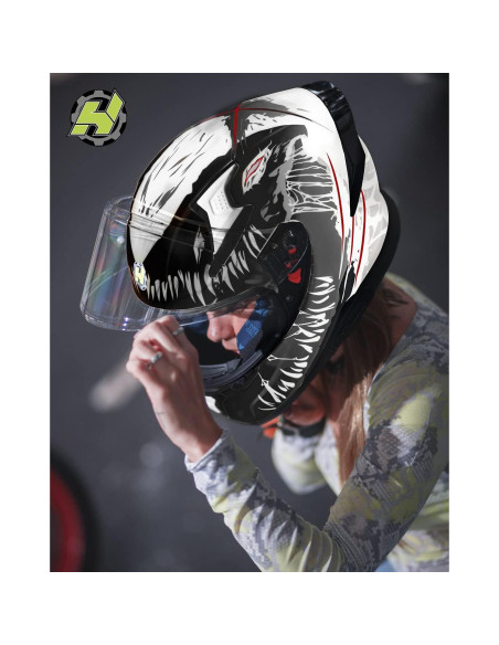 Casco HAX Impulse XL Negro Doble Visor y Ventilación Casco HAX Impulse XL Negro Doble Visor y Ventilación