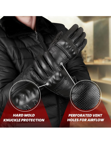 Guantes de Motocicleta SAGA SPORTS Kinetix Unisex Táctiles