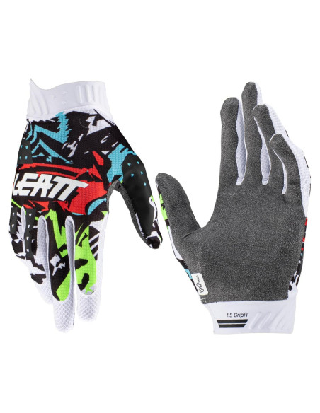 Guantes Leatt Moto 1.5 GripR Adulto Negro/Blanco Grande Guantes Leatt Moto 1.5 GripR Adulto Negro/Blanco Grande